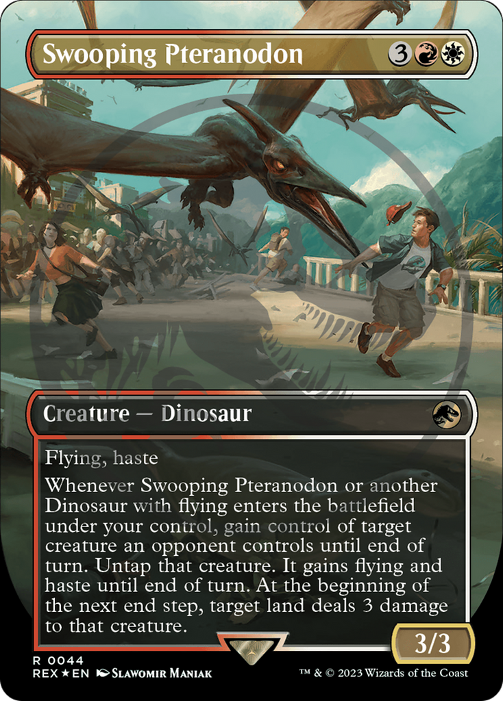 Swooping Pteranodon (Emblem) (Borderless) [Jurassic World Collection T