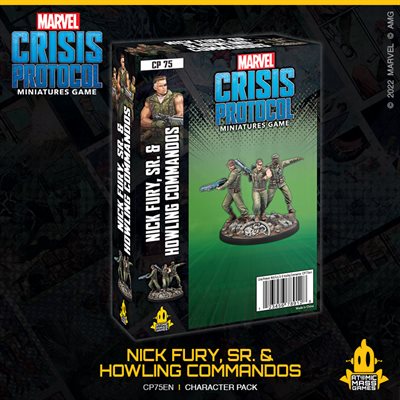 MCP75 Marvel Crisis Protocol Nick Fury Sr, & the Howling Commandos