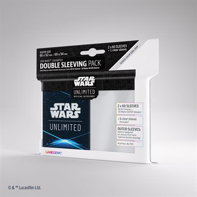 Star Wars Unlimited Art Sleeves Double Sleeving Pack Space Blue