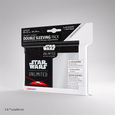 Star Wars Unlimited Art Sleeves Double Sleeving Pack Space Red