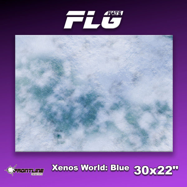 Frontline Gaming Mat 30"x22" Xenos World (Blue)