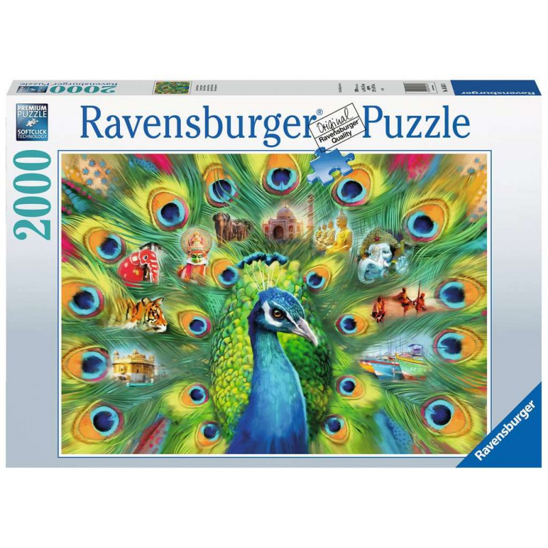 Ravensburger Puzzle 2000 Piece Land of the Peacock