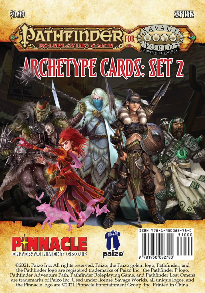 Pathfinder for Savage Worlds Archetype Cards Set 2 main image 0