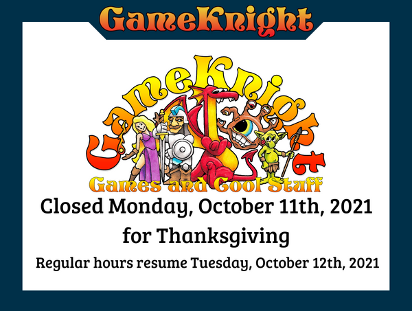 Closed Monday, October 11th, 2021 for Thanksgiving
