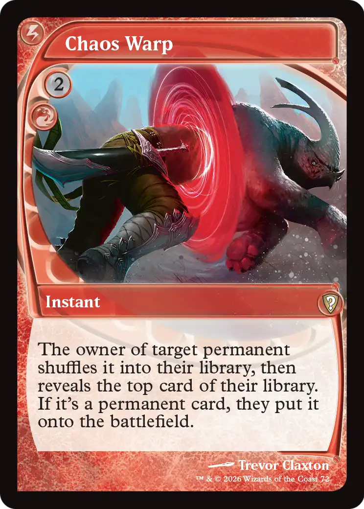 Chaos Warp (Future Sight) [Mystery Booster: Commander Edition]