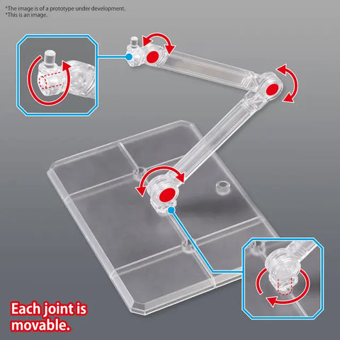 Gunpla Action Base 7 Display Stand Clear
