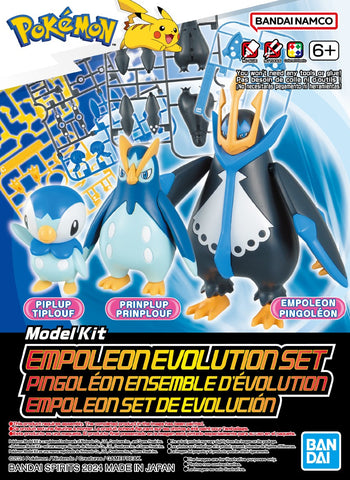 Bandai Pokemon Model Kit Empoleon Evolution Set