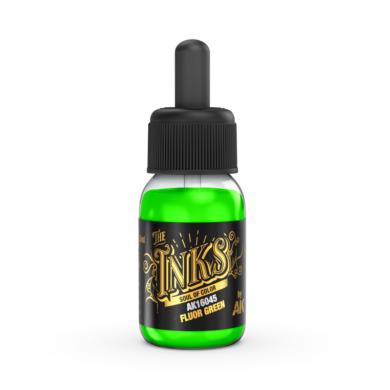 AK Interactive The INKS Fluor Green