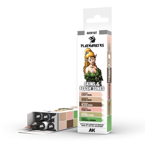 AK Interactive Playmarker Set - Skin & Flesh Tones