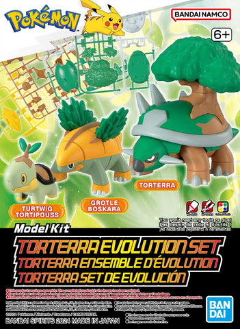 Bandai Pokemon Model Kit Torterra Evolution Set