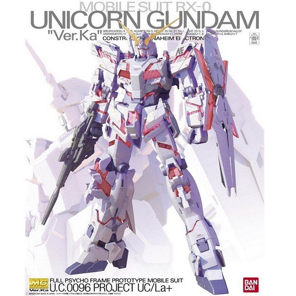 Bandai MG 1/100 Unicorn Gundam (Ver. Ka) "Gundam Unicorn"