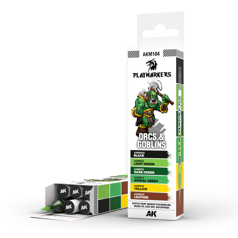 AK Interactive Playmarker Set - Orcs & Goblins