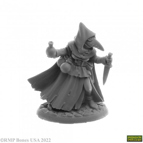 Reaper Mini Dungeon Dwellers: RM07017 Sister Hazel, Plague Doctor