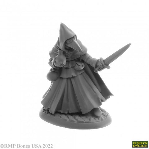 Reaper Mini Dungeon Dwellers: RM07024 Brother Lazarus, Plague Doctor