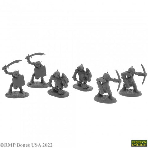 Reaper Mini Dungeon Dwellers: RM07045 Goblin Skirmishers (6)