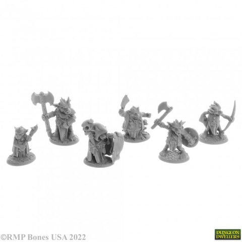 Reaper Mini Dungeon Dwellers: RM07053 Ratpelt Kobold Leaders