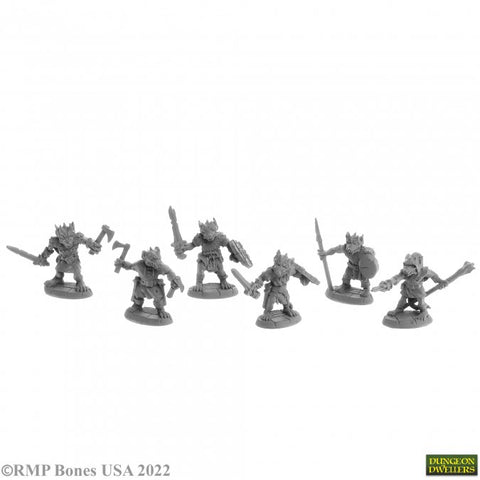 Reaper Mini Dungeon Dwellers: RM07056 Nightclaw Kobolds (6)
