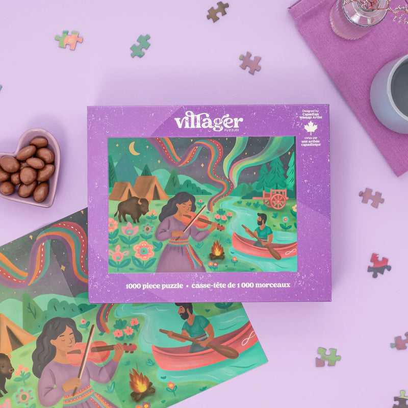 Villager Puzzle 1000 Piece Dancing Sky