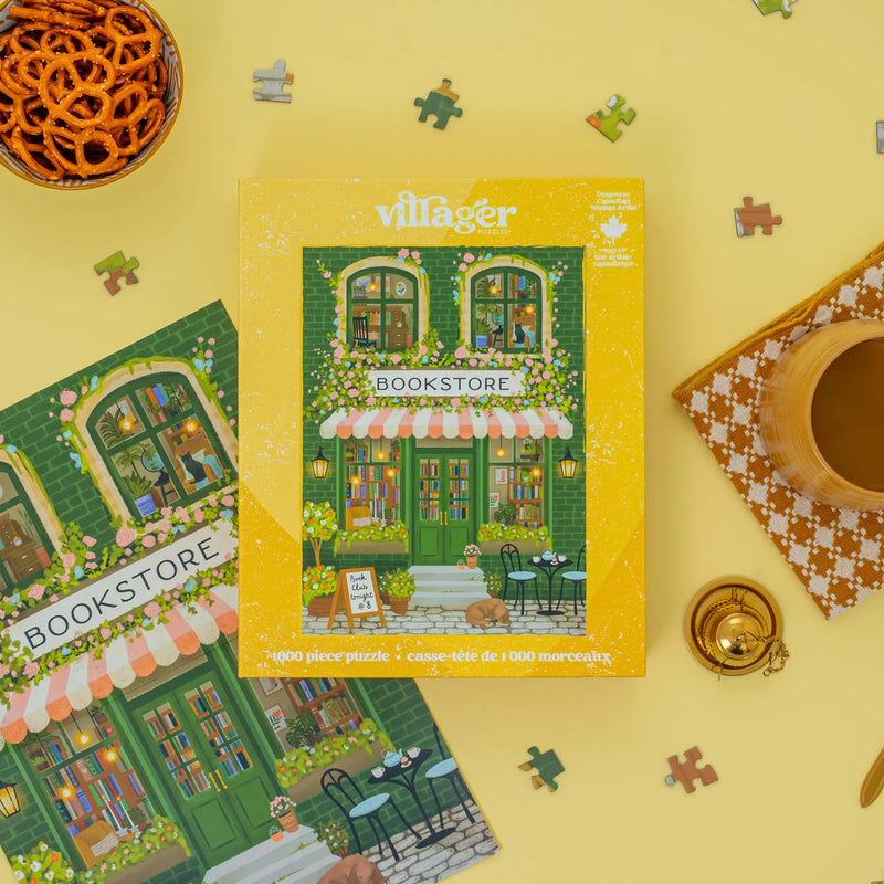 Villager Puzzle 1000 Piece Emerald Bookstore