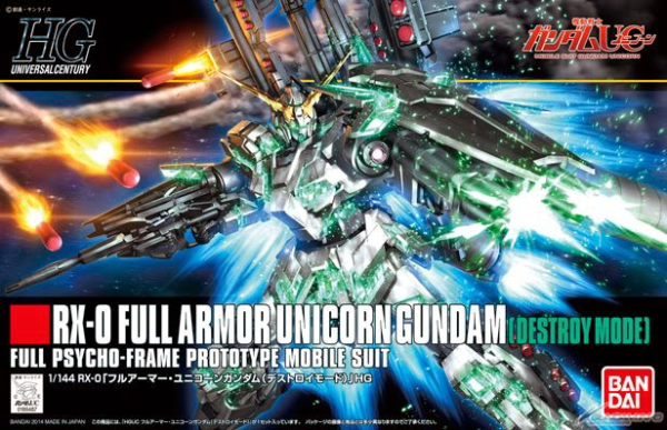 Gunpla HGUC 1/144 RX-0 Full Armor Unicorn Gundam "Gundam Unicorn"