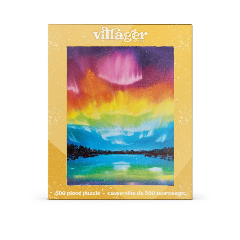 Villager Puzzle 500 Piece Rainbow Northern Lights