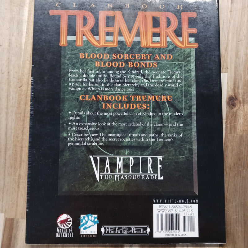 Used - RPG White Wolf 2357 Vampire the Masquerade - Clanbook Tremere