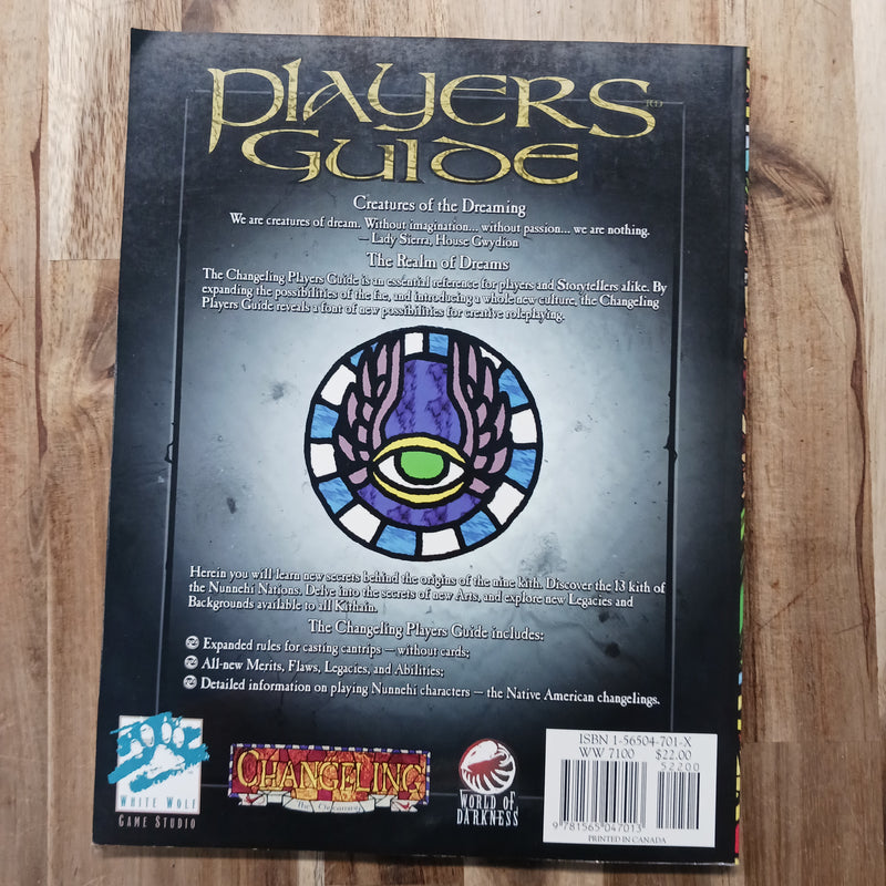 Used - RPG Changeling The Dreaming - Players Guide