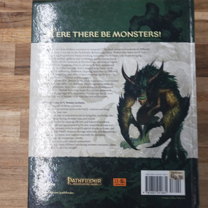 Used - RPG Pathfinder 1st Edition Bestiary