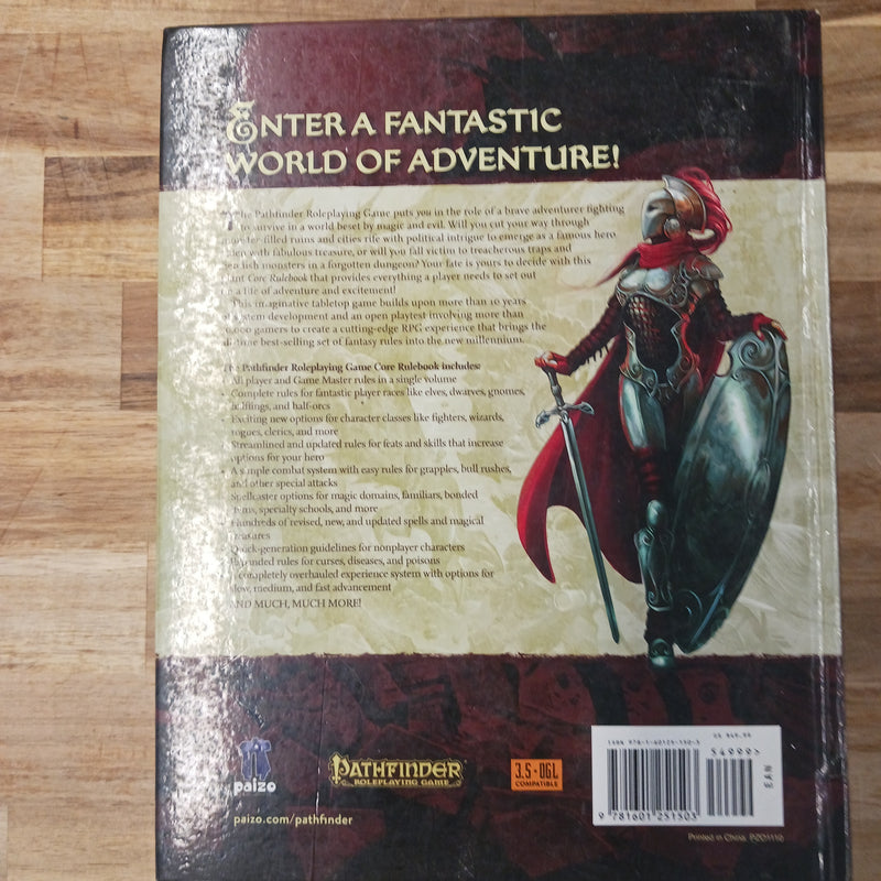 Used - RPG Pathfinder 1st Edition Core Rulebook