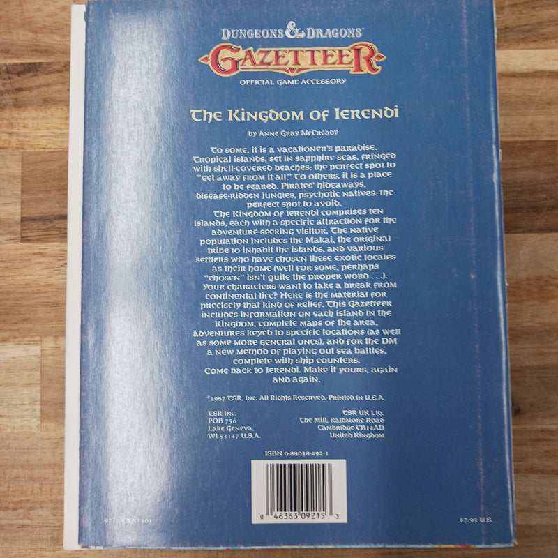 Used - RPG D&D Gazetteer The Kingdom of Ierendi
