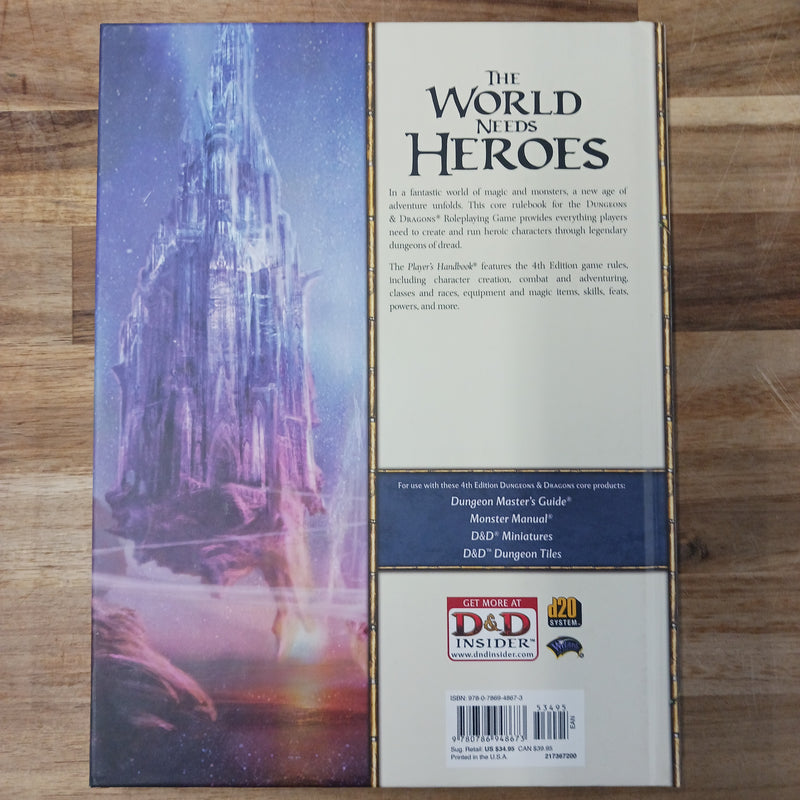 Used - RPG D&D 4th Edition Player's Handbook