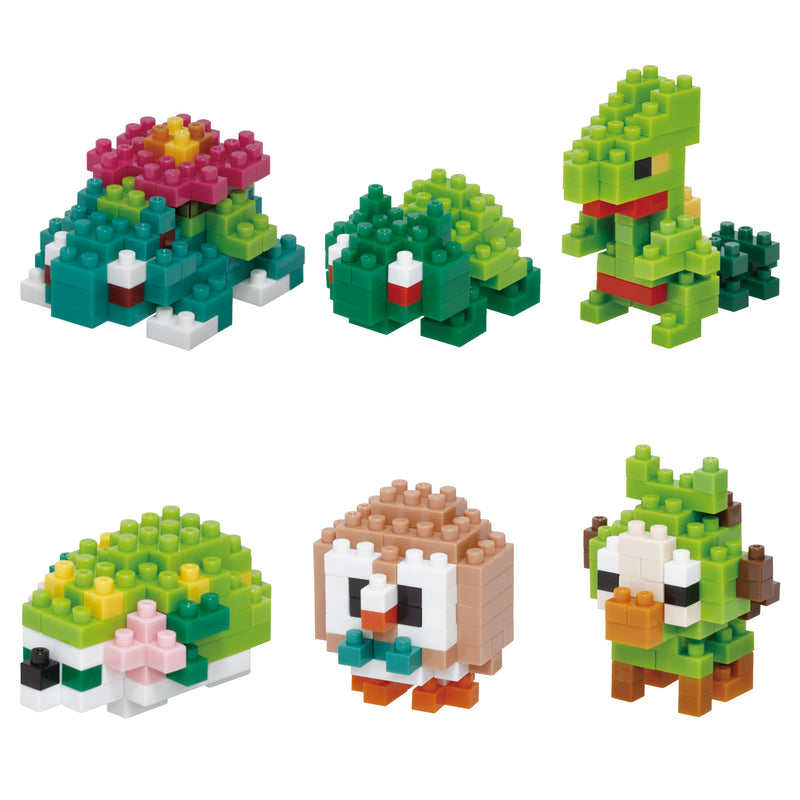 Nanoblock Mininano Series Pokemon Type Grass Set 1
