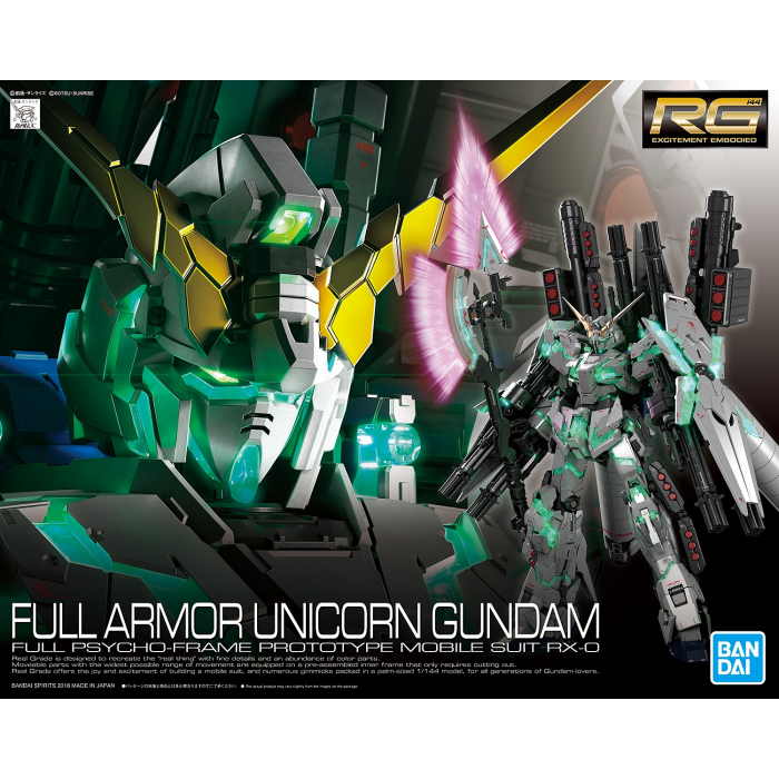 Gunpla RG 1/144 RX-0 Full Armor Unicorn Gundam "Gundam Unicorn"