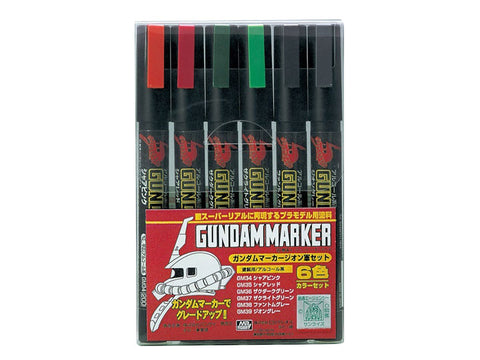 Mr Hobby Gundam Marker Set - Zeon Set