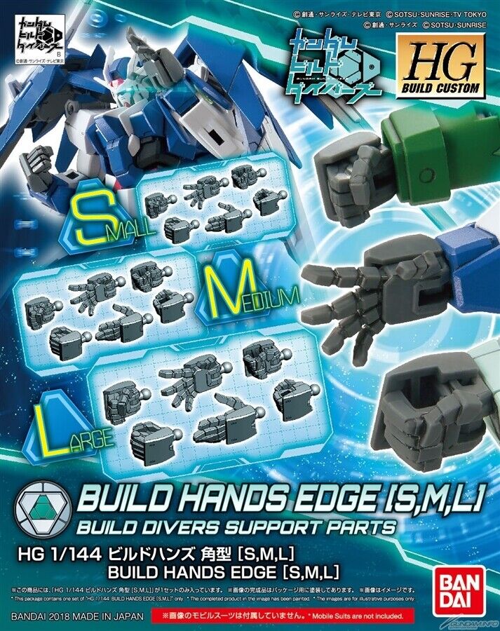 Gunpla HG 1/144 Build Hands (Square) "Gundam Build Drivers"