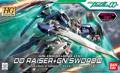 Gunpla HG 1/144 GN-0000+GNR-010 00 Raiser + GN Sword III "Gundam 00" #54