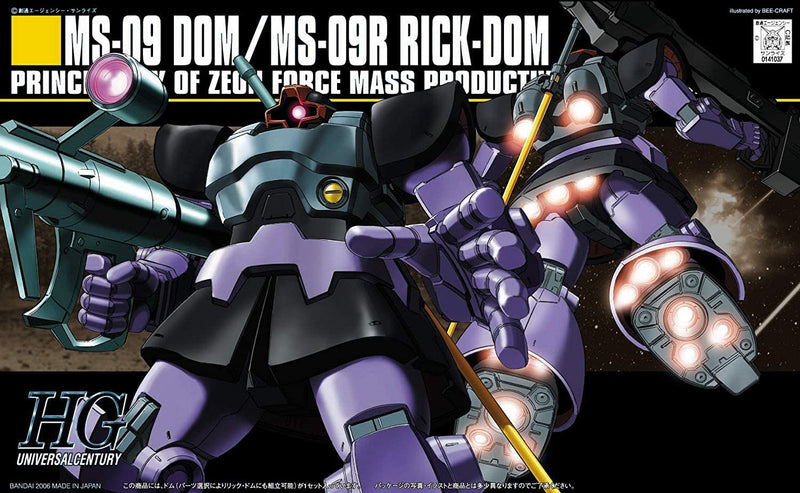 Gunpla HG 1/144 MS-09 Dom / MS-09R Rick-Dom "Mobile Suit Gundam"