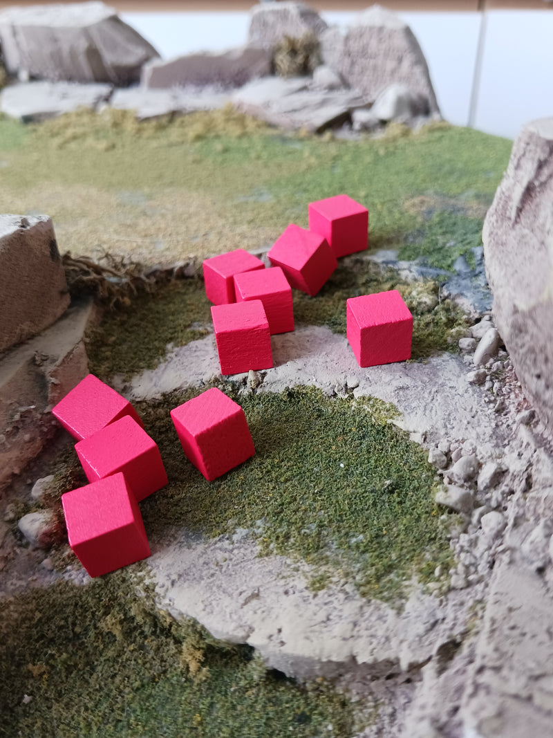 GK Wooden Cube Token Pack - Red