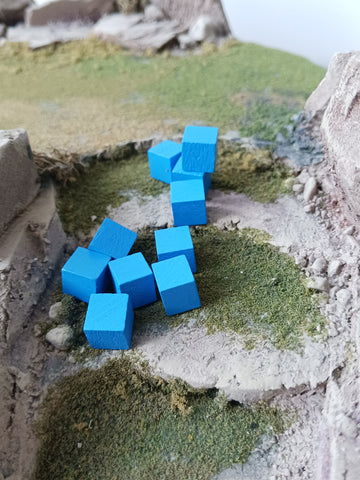 GK Wooden Cube Token Pack - Blue