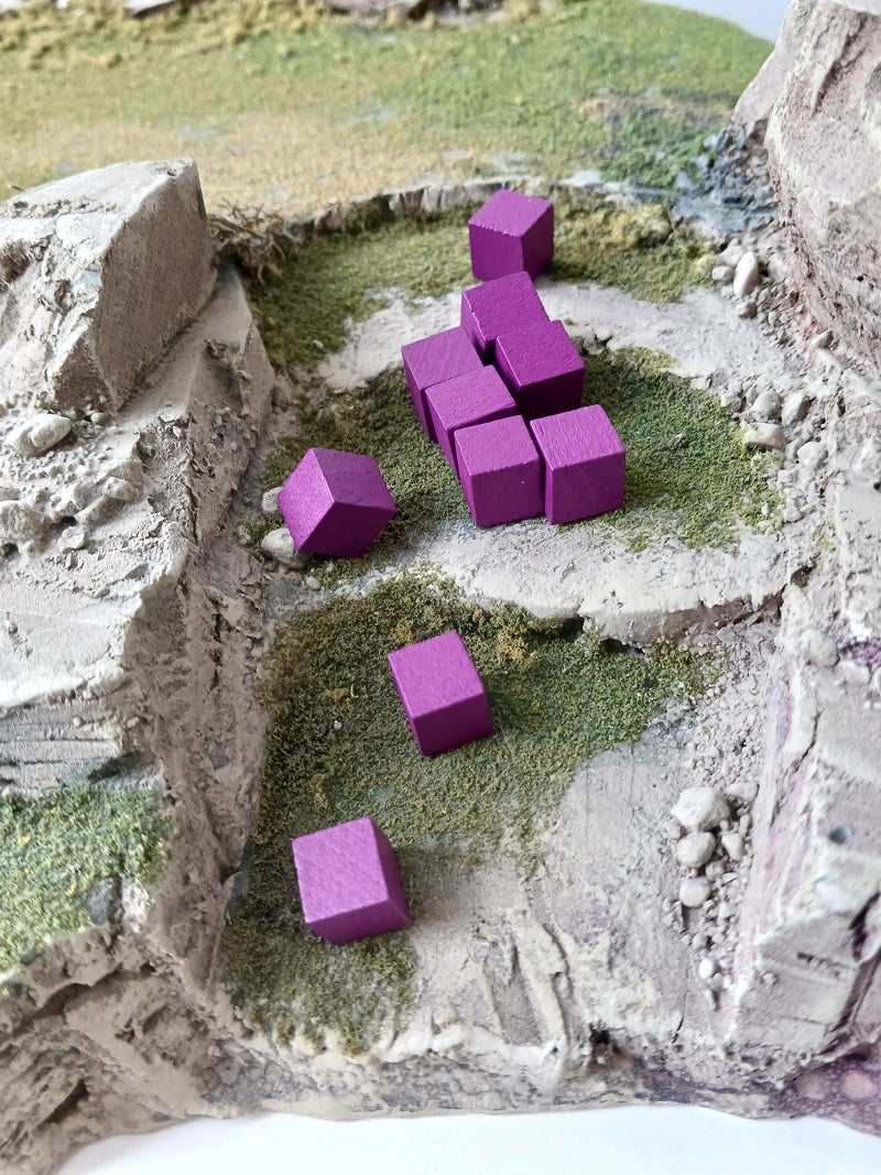 GK Wooden Cube Token Pack - Purple