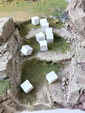 GK Wooden Cube Token Pack - White