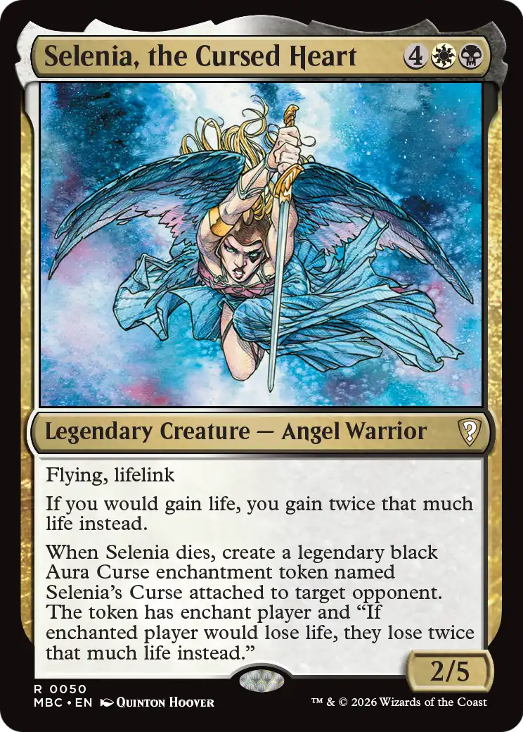 Selenia, the Cursed Heart [Mystery Booster: Commander Edition]
