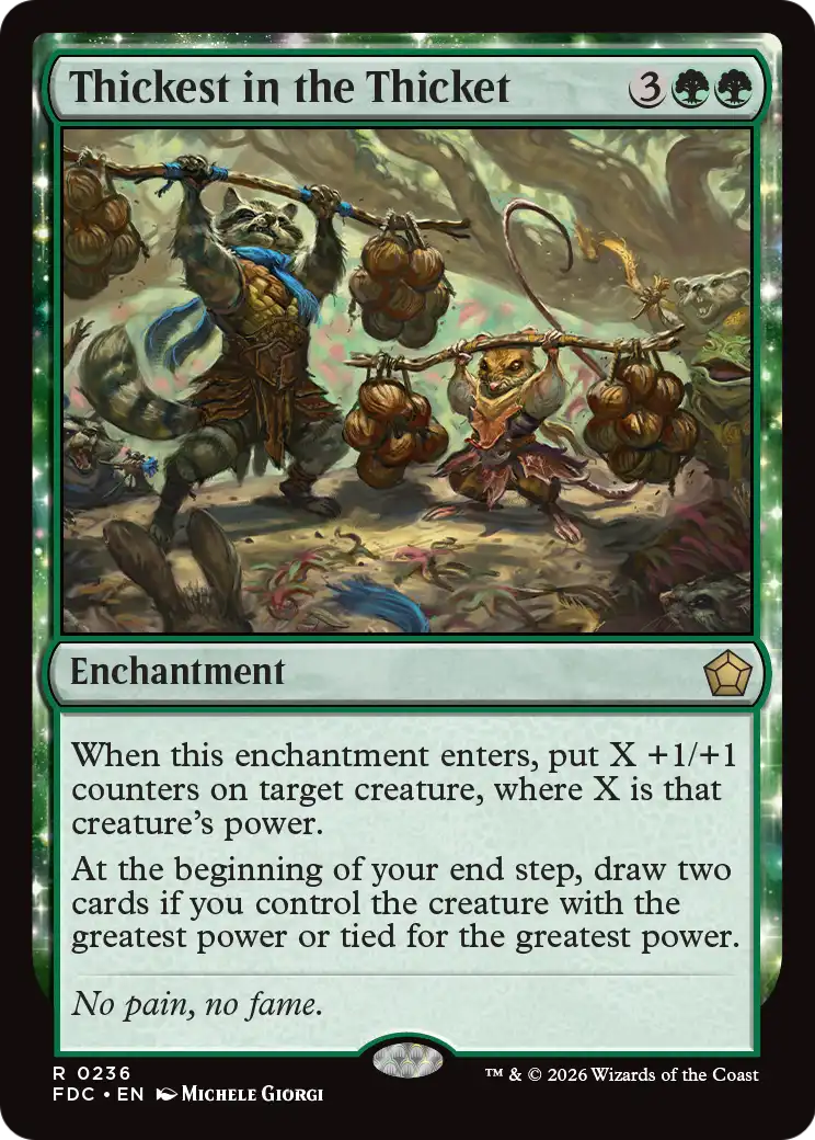 Thickest in the Thicket [Foundations Commander]