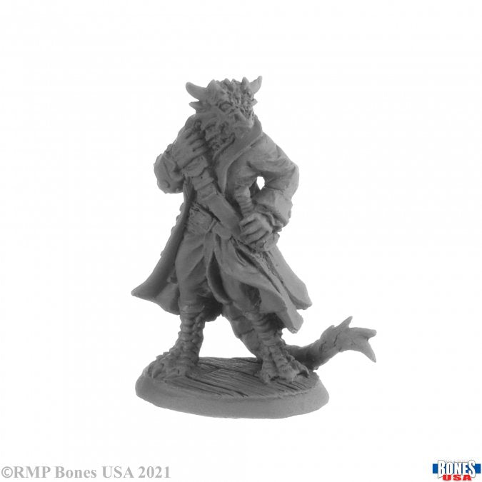 Reaper Mini USA RM30035 Captain Blackscale, Dragonfolk Pirate