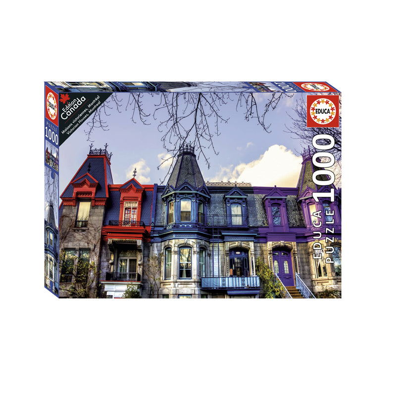 Educa Puzzle 1000 pieces - Victorian Houses, Montreal