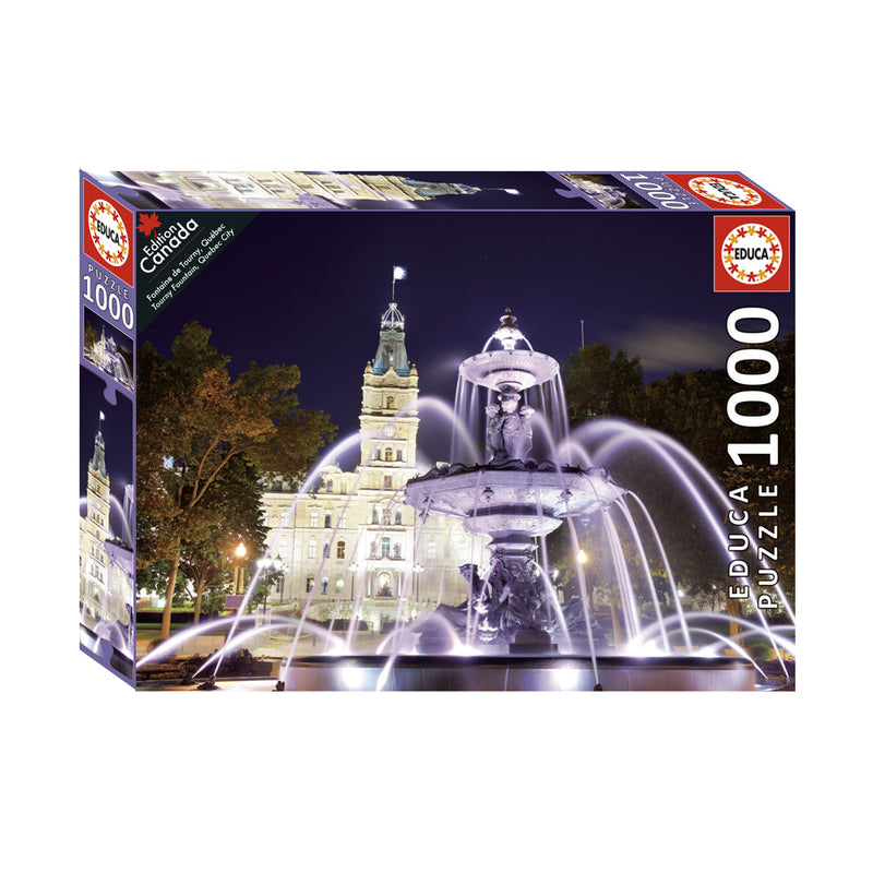 Educa Puzzle 1000 pieces - Tourny Fountain, Quebec City