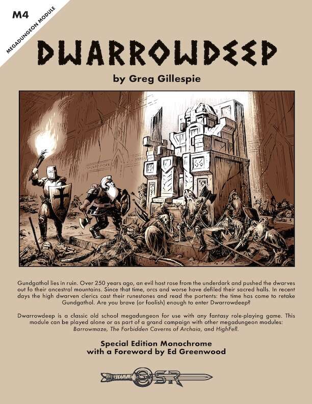 RPG OSR Dwarrowdeep (Monochrome)
