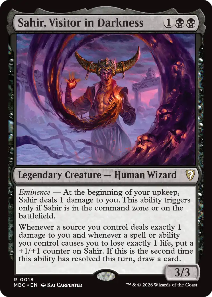 Sahir, Visitor in Darkness [Mystery Booster: Commander Edition]