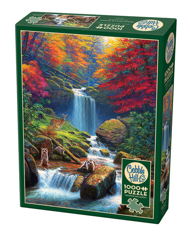 Cobble Hill Puzzle 1000 Piece Mystic Falls in Autumn