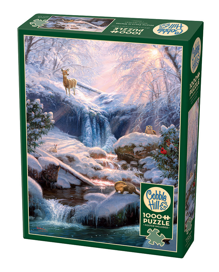 Cobble Hill Puzzle 1000 Piece Mystic Falls in Winter